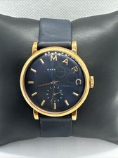 Marc by Marc Jacobs Baker MBM1329 Women's Blue Leather Analog Dial Watch JNA678