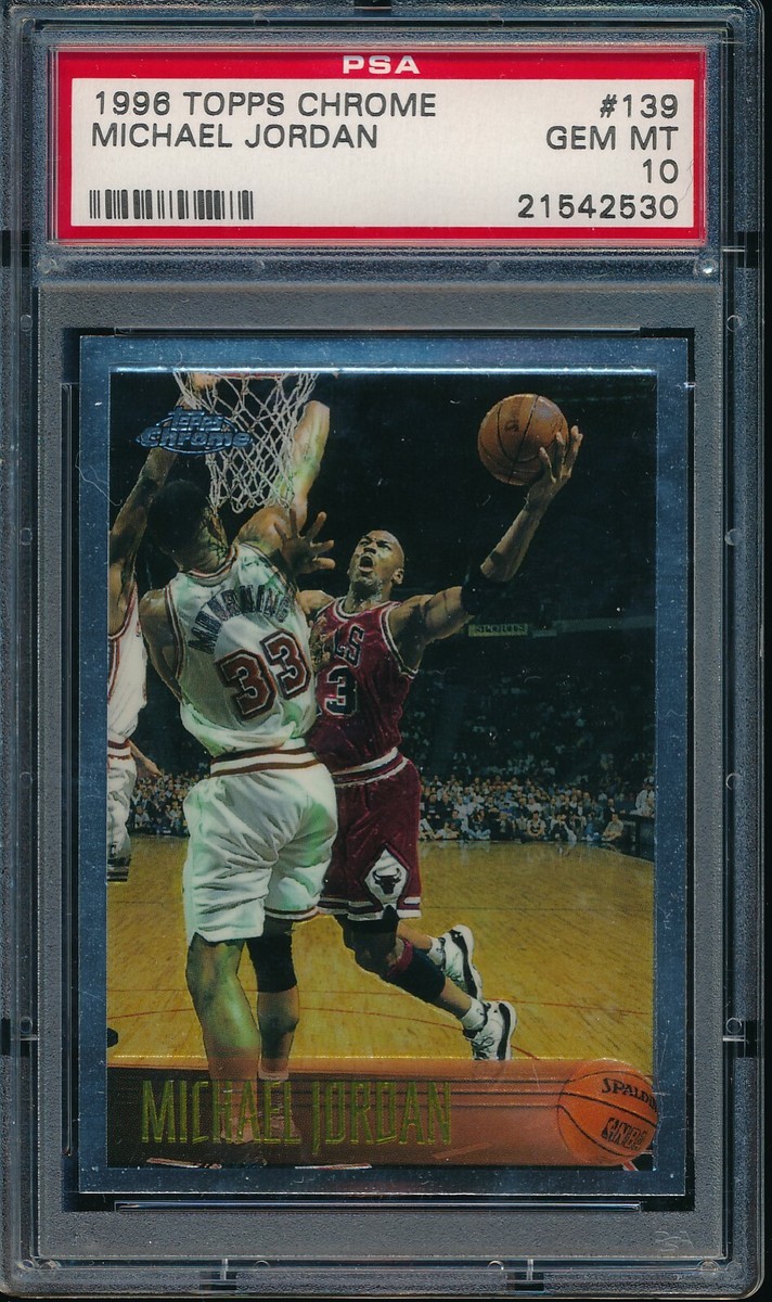 PSA 10 MICHAEL JORDAN 1996-97 TOPPS CHROME Bulls 