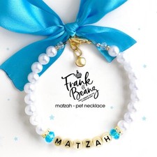 Holiday Pearl Dog Necklace Personalized Cat Necklace Collar Pet Jewelry