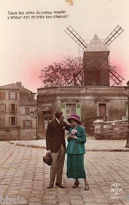 Carte Postale Ancienne Minneapolis – RPPC Romance Baisers 1916 – États-Unis