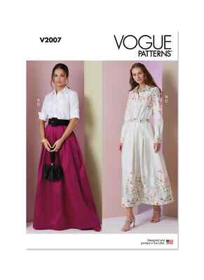 Vogue Misses Zweiteiler Kleid Schnittmuster V2007