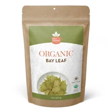 Organic Indian Bay Leaves 8oz for Soups Stews Sauces Aromatic Tej Patta