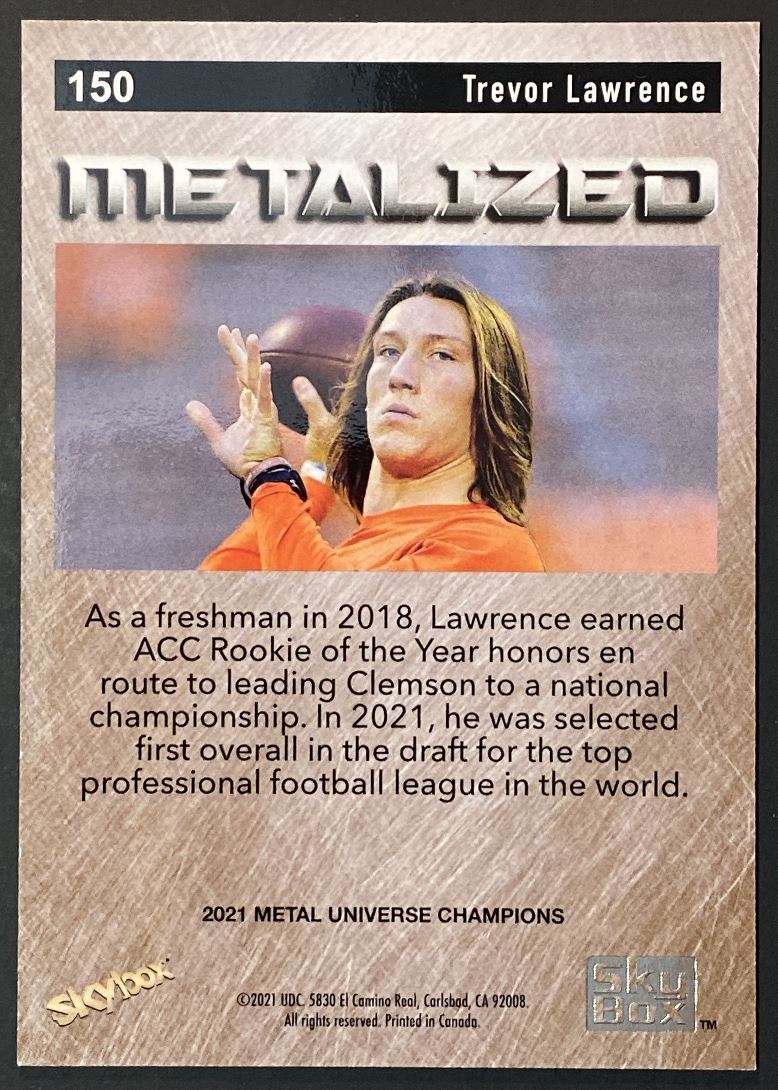 2021 Metal Champions Universe Metalized Spectrum #150 Trevor