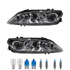 Scheinwerfer Set inkl. Premium Lampen für Mazda 6 Station Wagon GY mit LWR Motor