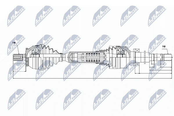 NTY NPW-VV-049 Antriebswelle FüR Volvo-image
