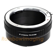Pentax PK Lens to CANON EOS M EF-M Mirrorless Camera M3 M5 M6 M10 M100 Adapter