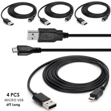 4 x pcs 6.6 ft Long Cable Micro-USB to USB Cable fit Beats By Dre Beats Pill ;Go