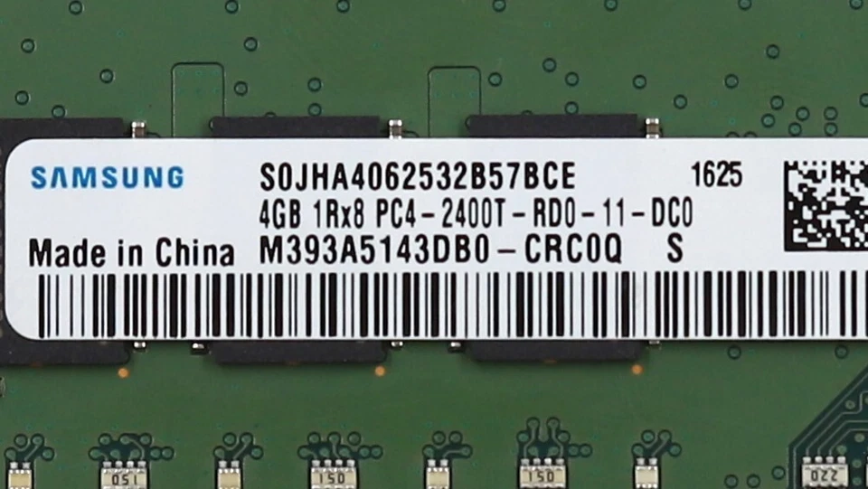Samsung 4GB 1Rx8 PC4-2400T-RD0-11-DC0 ECC REG Server Memory M393A5143DB0-CRC0Q - Image 3 of 3
