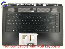 For MSI GS65 MS-16Q1 GS65 8RF 15.6  Upper Case Palmrest Cover Keyboard Backlight