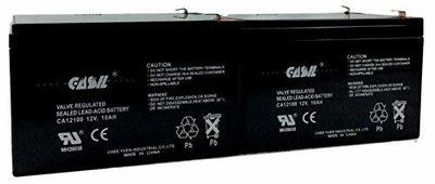 2 Pack CASIL 12v 10ah 12ah F2 SLA Battery for QFX PBX-3081BT