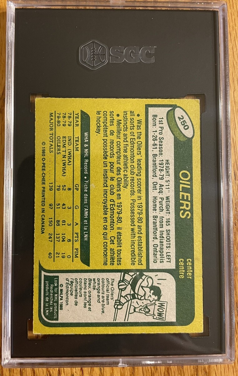 1980-81 OPC O-Pee-Chee #250 Wayne Gretzky 2nd year Hockey