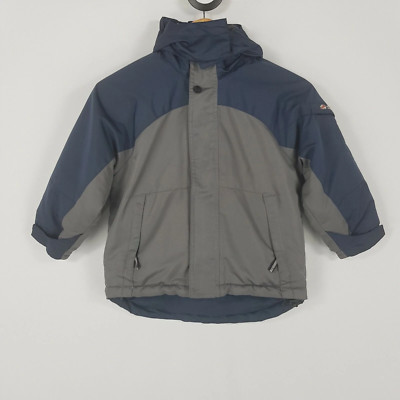 Surfanic Boys 104 4-5yrs Blue Grey Lining Zip Removable Zipper Hooded Jacket