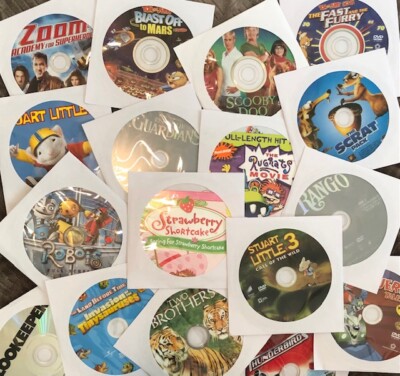 $3.00 - $4.00 each Kids DVD Build your own lot Disney-DreamWorks etc-DISK ONLY 2