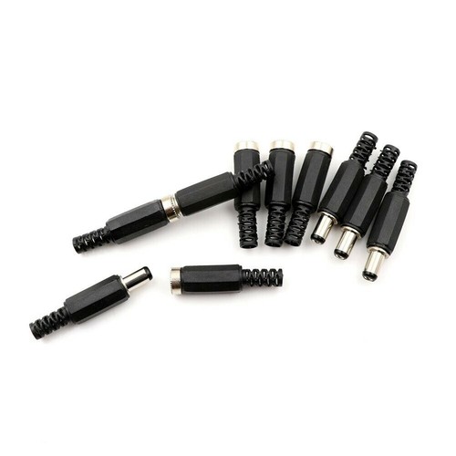 10PCS 5Male 5Female 5.5mm x 2.1m DC Power Socket Jack Connector Cable Plug Wire - Picture 5 of 10