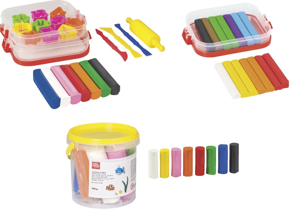 Knorr Prandell Kinderknete Set, Kinderknete Schulbox Modellieren z.B. 212151126