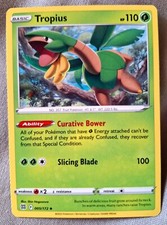 tropius pokemon card price Tropius-Reverse Foil (006) 2021 Sword & Shield Evolving Skies Tropic Breeze Move all Energy from this Pokemon 1 of your Benched Pokemon 130 Tropius Cards | Dex -
