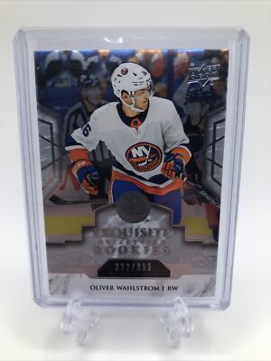 2019-20 Exquisite Collection Platinum Rookies #R2 Oliver Wahlstrom RC /399