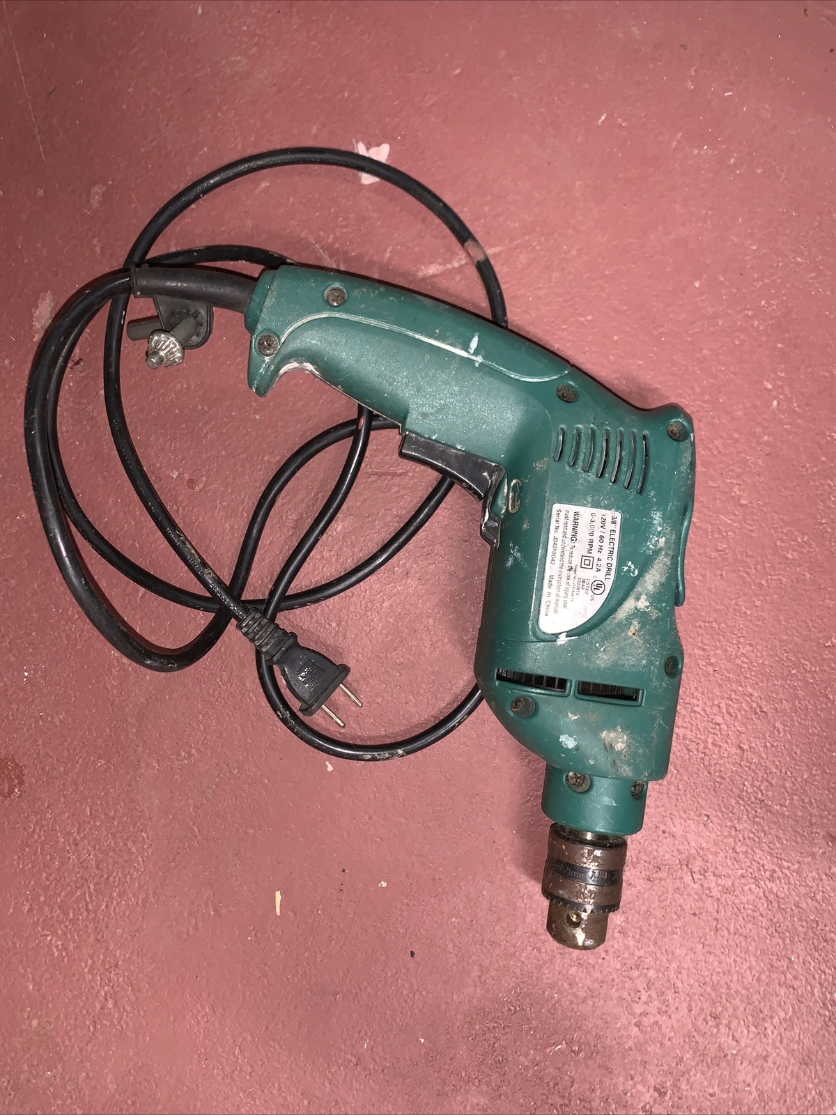 Nikota 3/8" Heavy Duty Reversible Drill Variable speed All Ball Bearing