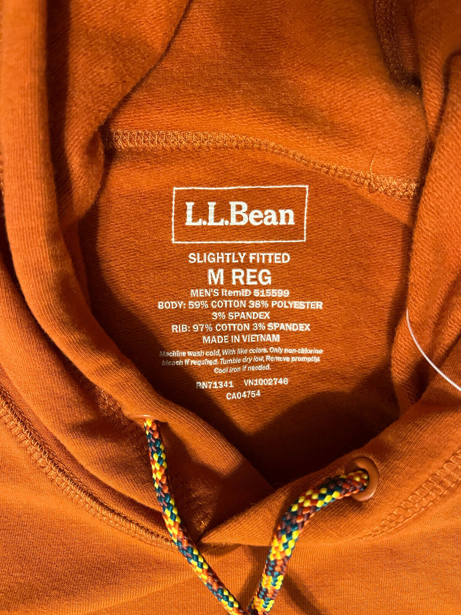 Sweat à Capuche L.L. Bean Homme M Orange - Sweat Graphique Camping