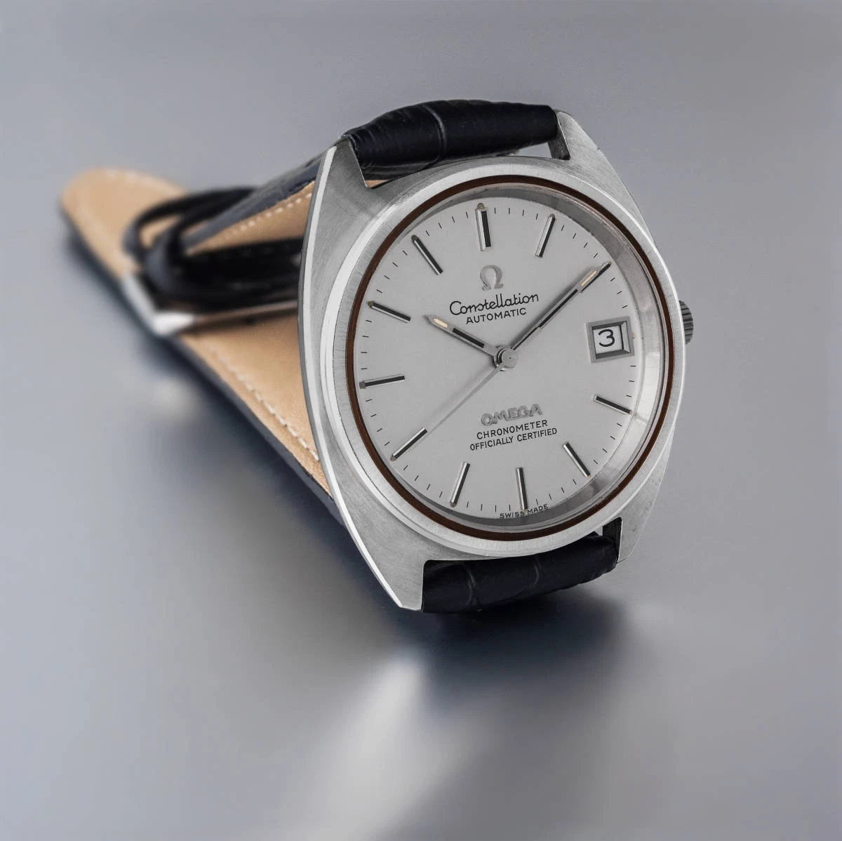 Omega Constellation C Line Ref.168.0056 Cal.1011 Vintage SS Automatic Mens Watch