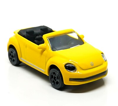 Majorette Volkswagen Beetle Cabriolet Yellow Wheel 5SVB 1/60 (3