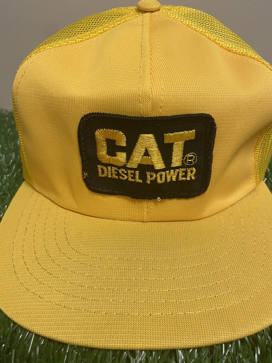 Caterpillar Diesel Power Trucker Mesh Snapback Hat Cap OTTO Flat Bill Retro 80s $_12.JPG?set_id=880000500F main image 2