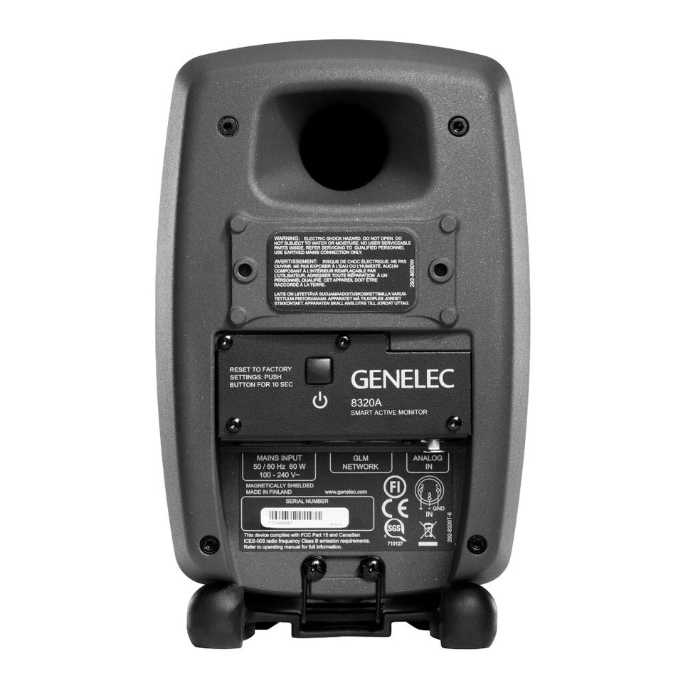 Genelec 8320A Smart Active Studio Monitor, Grey, 100W RMS, XLR/TRS Inputs - Image 3 of 3