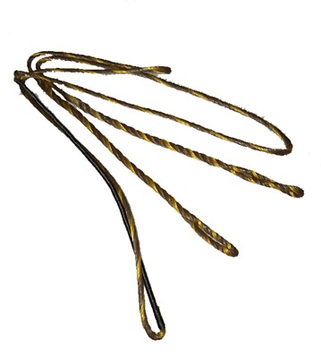 Corda Per Arco Ricurvo Tradizionale 48 AMO Flemish B-50 Dacron - Marrone/Giallo