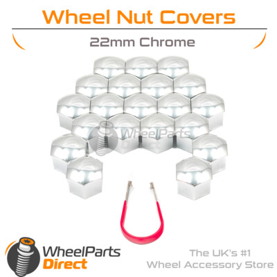 Chrom Radmutter Schraubenabdeckungen 22 mm GEN2 für LDV Maxus V80 16-20