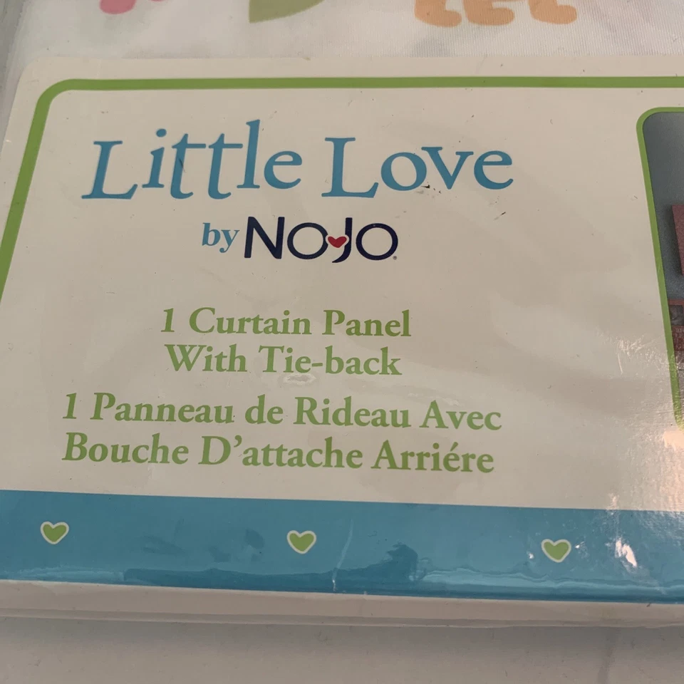Little Love NoJo Adorable Orchard 1 Panel Cortina 41x63" Lavanda Corbata NUEVO Foto 2 de 4