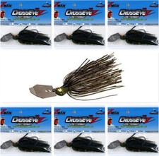 (6) Z-Man 1/2 Oz Crosseyez Chatterbait Fishing Lure Green Pumpkin CBCE12-03 New