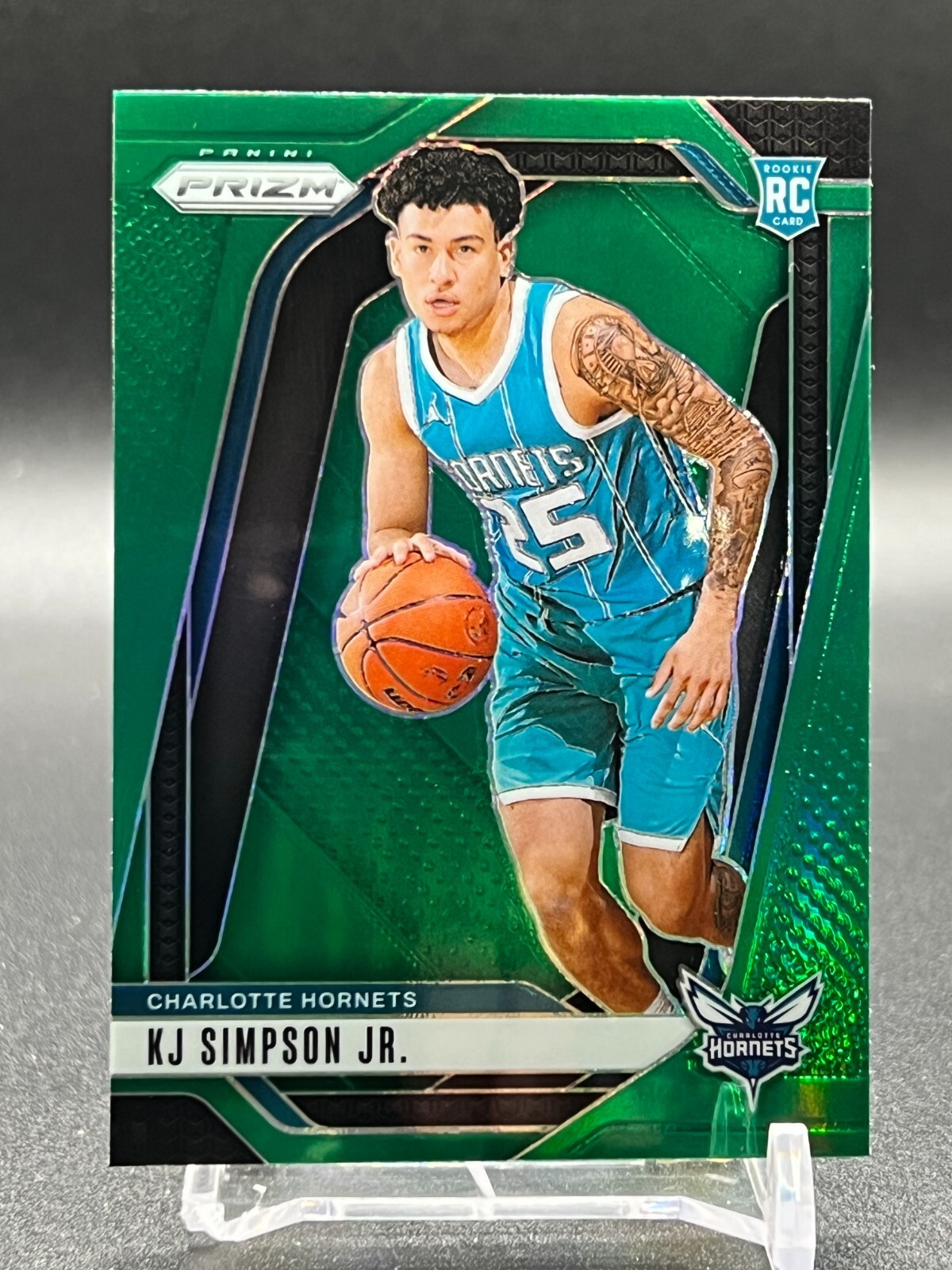 2024-25 Panini Prizm - KJ Simpson Jr. #247 Green Prizm (RC)