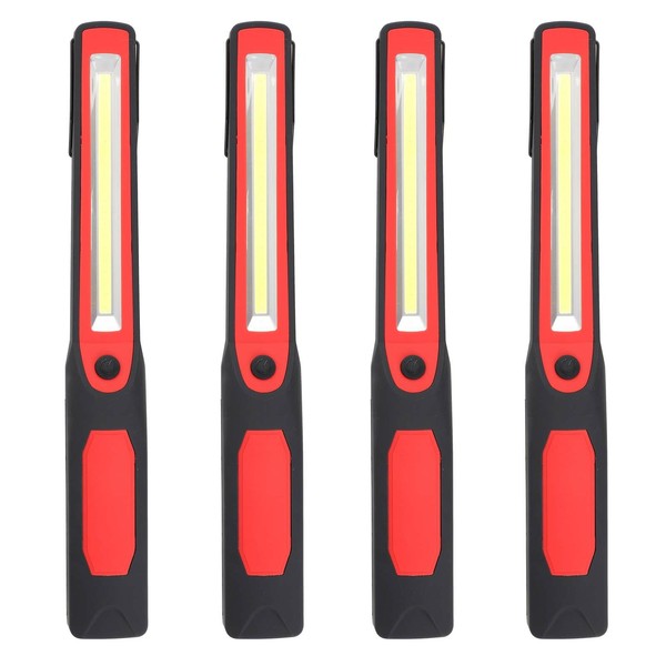4 StüCk Led Arbeitslampe Cob Stableuchte Taschenlampe Arbeitsleuchte Magnetisch-image