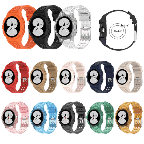 Watch Case Strap For Samsung Galaxy Watch 4 40MM/44MM Sport Wrist Band Straps - Picture 7 of 38