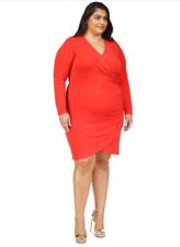 Michael Michael Kors Rhinestone Mini Dress Crimson Plus Size 1X