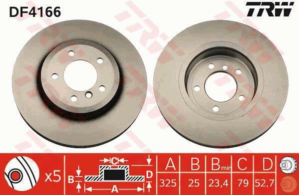 Disques de frein TRW DF4166 pour sécuriser vos trajets en famille sous la pluie