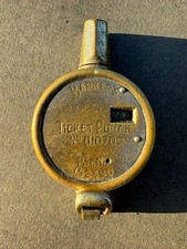 Barker's Ticket Punch Bus Tram Tramway Train Conductor Clippy Ticket Machine