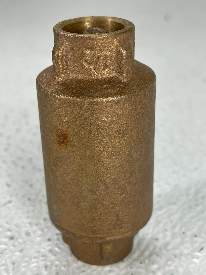 Bronze In-Line Silent Check Valve 1/2" CTS Solder Joint 200-psi WOG - Image 2 of 4
