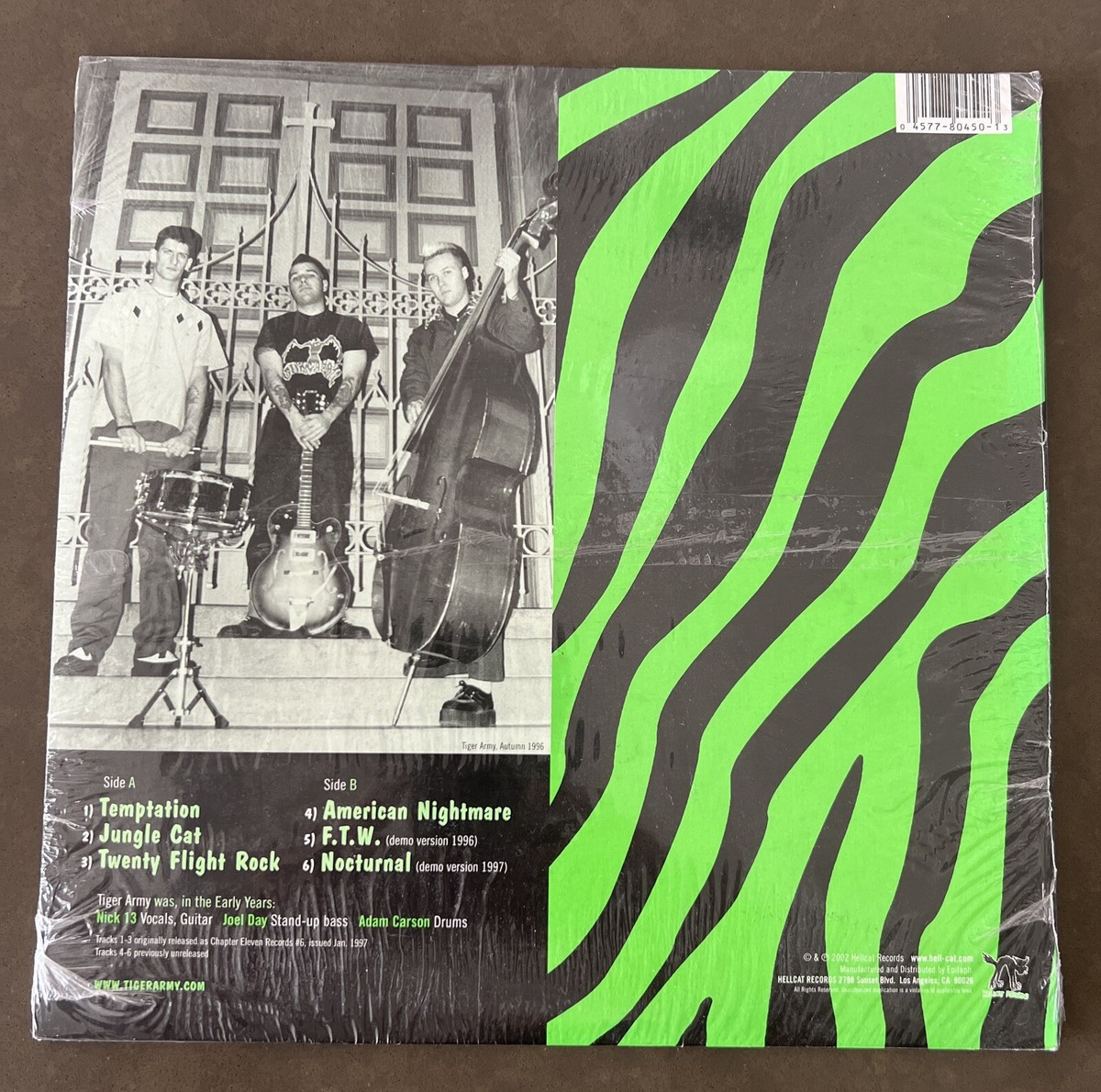 Tiger Army - Early Years 10” CLEAR vinyl EP SEALED Rare, US