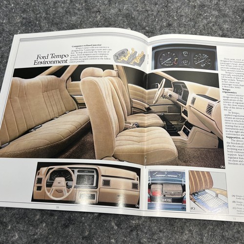 Original 1985 Ford Tempo Vintage Sales Brochure Catalog - Picture 10 of 17