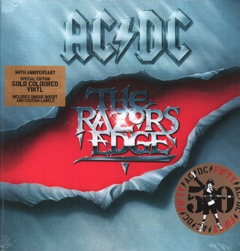 AC/DC Razor's Edge LP vinyl Europe Sony 2024 50th anniversary gold ...
