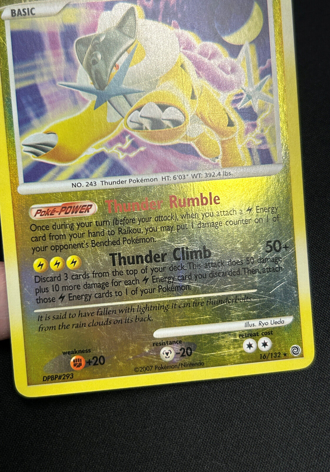 Pokemon Card⚡️ Raikou #16 (Cracked Ice Holo) Rare [Secret Wond. Deck  Exclus] LP