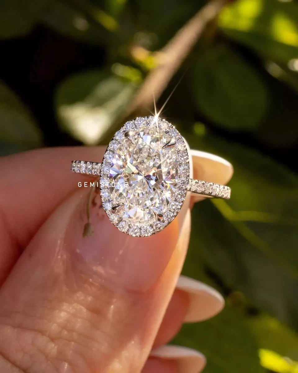 One big diamond shop engagement ring
