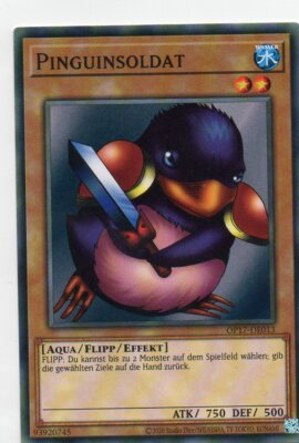 Yu Gi Oh Pinguinsoldat - OP17-DE013 - Super Rare - OTS Tournament 17