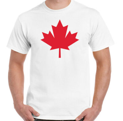 KANADA T-SHIRT Herren Maple Leaf Canadian National Flag Day Eishockey Basketball