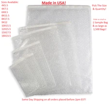 Bubble Out Self Sealing Bags | Protective Wrap Pouches | Full Line Available