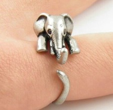 Silver Elephant Ring Adjustable To Any Size Uk 🇬🇧 Stock Quick Delivery Antique