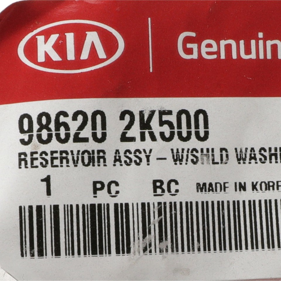 Genuine Kia Windshield Washer Fluid Reservoir Tank - OEM Part 98620-2K500 For 2012-2013 Kia Soul