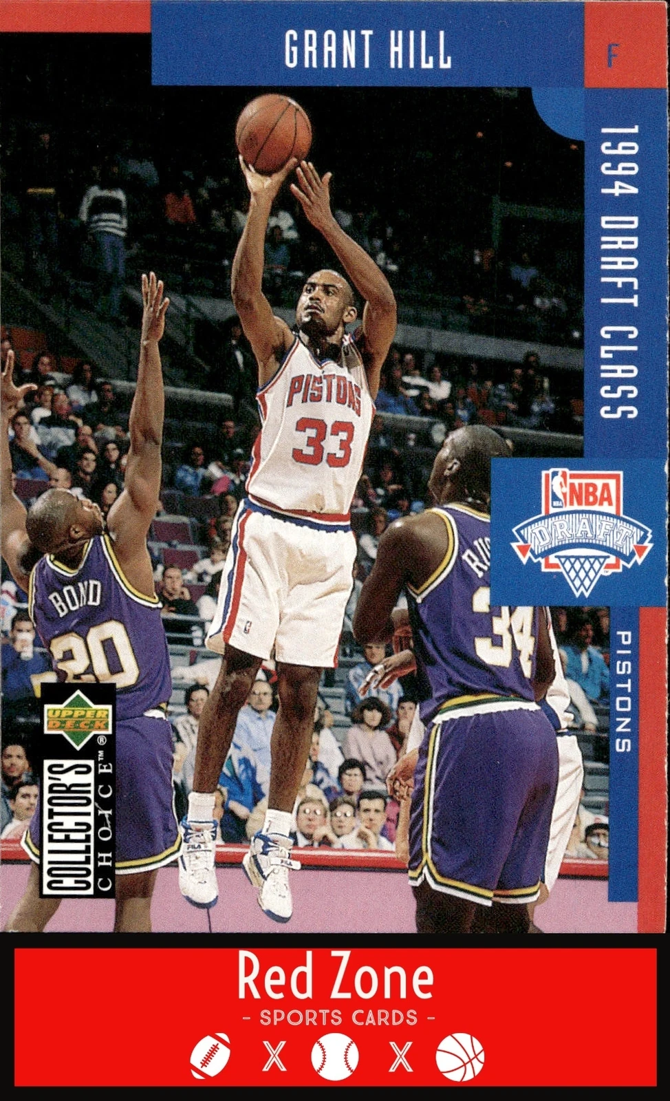 1994 Collector's Choice - #409 Grant Hill NM/NM+