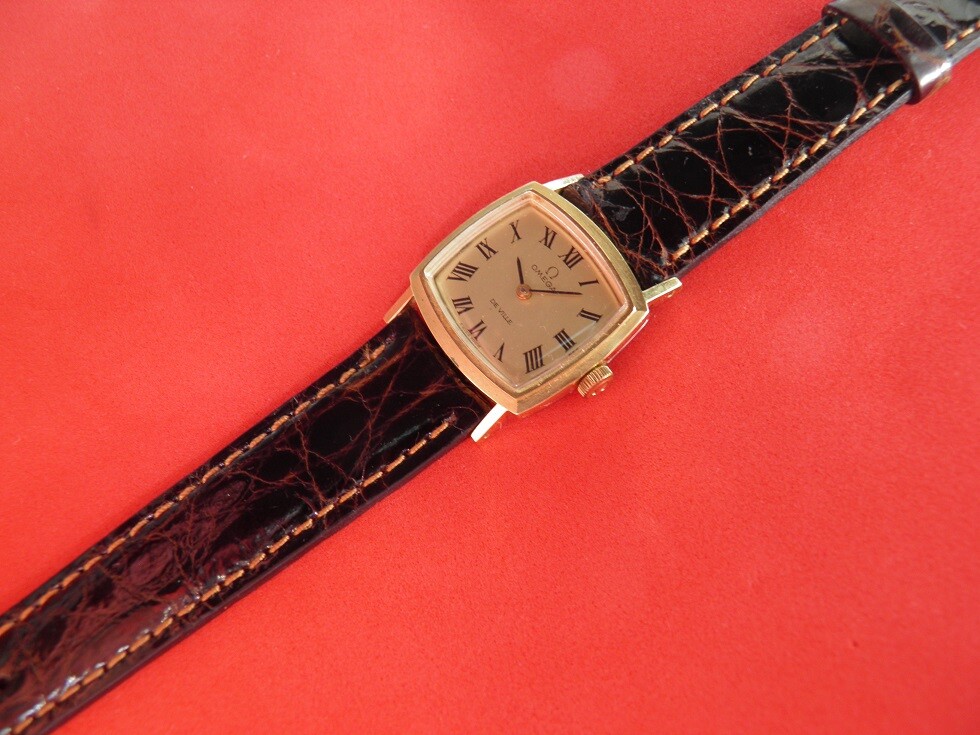 Bracelet En Cuir De Crocodile Véritable Marron - 16 Mm De Large, Fabrication Française